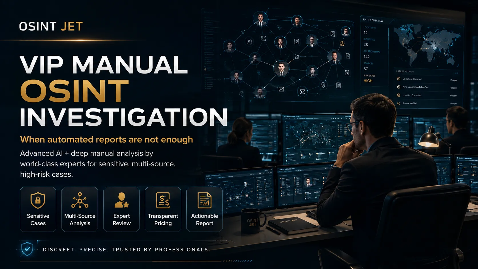 AI OSINT and manual OSINT expertise combined by OSINT Jet